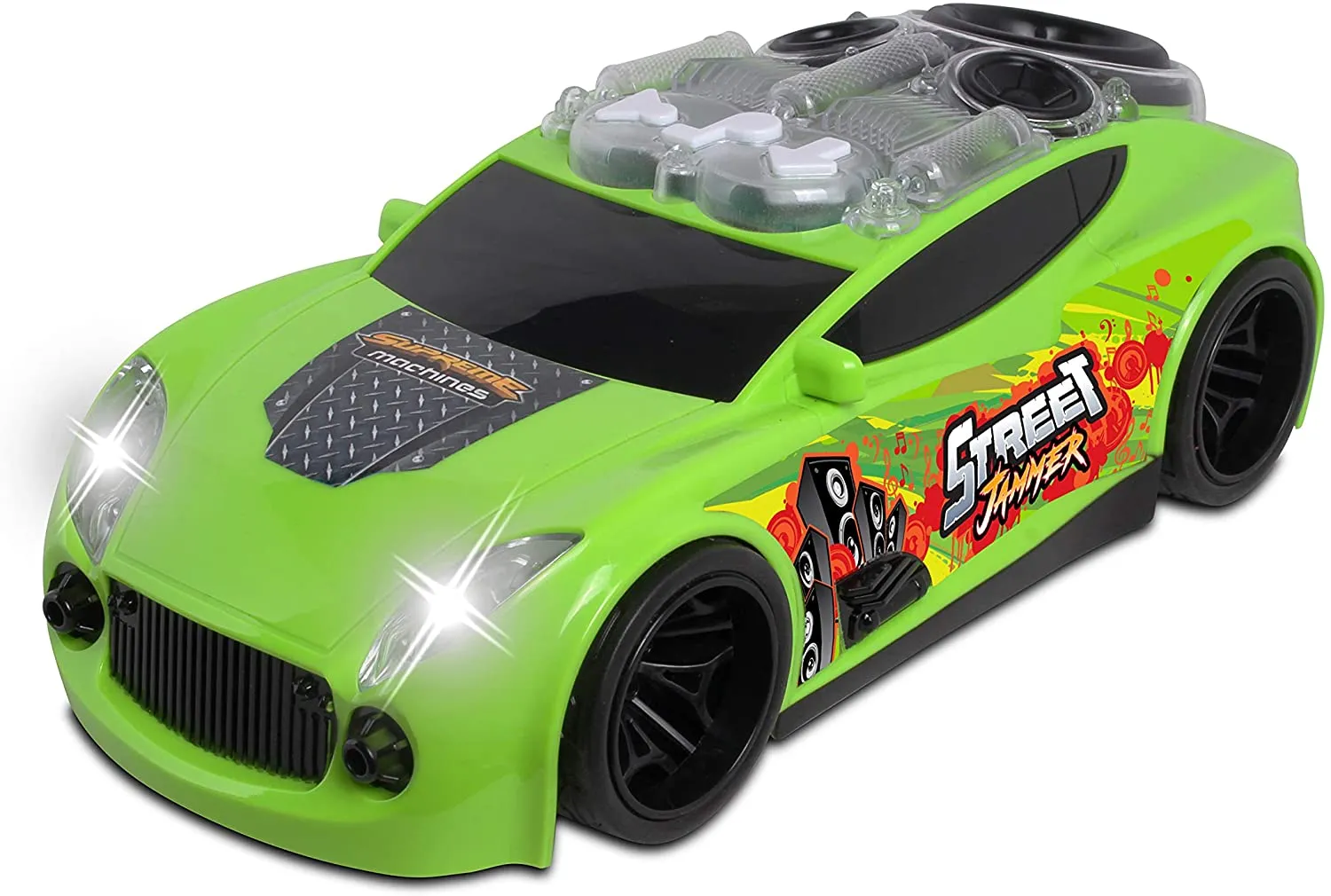 NKOK Supreme Machines Street Jammer Race Car Toy Vehicle - Features Lights and Sounds, Pulsing Speakers