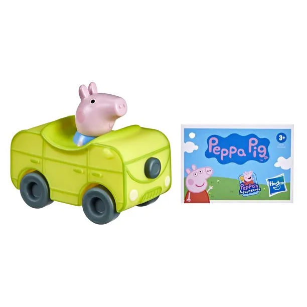 Peppa Pig Mini Buggies Car Toy - Peppa, George Pig, Zoe Zebra & Richard Rabbit in Fun Vehicles - Toy Gift (1 Count Random Pick)