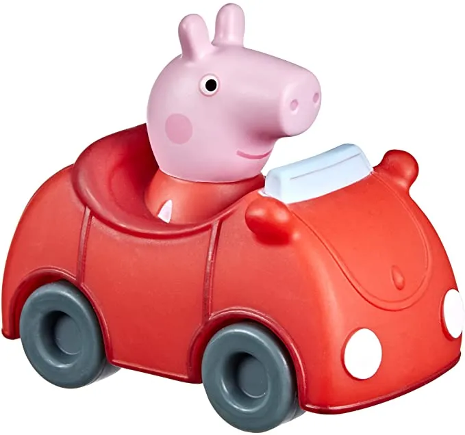 Peppa Pig Mini Buggies Car Toy - Peppa, George Pig, Zoe Zebra & Richard Rabbit in Fun Vehicles - Toy Gift (1 Count Random Pick)