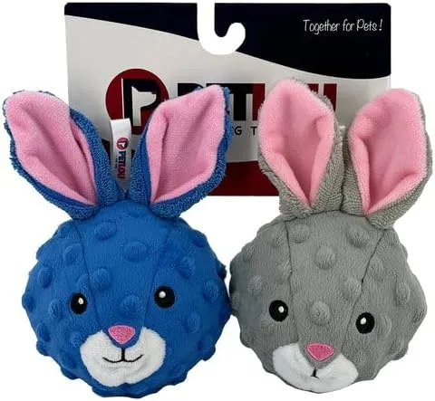 Petlou - Stuffed Toy - Rabbit Heads - 2pk
