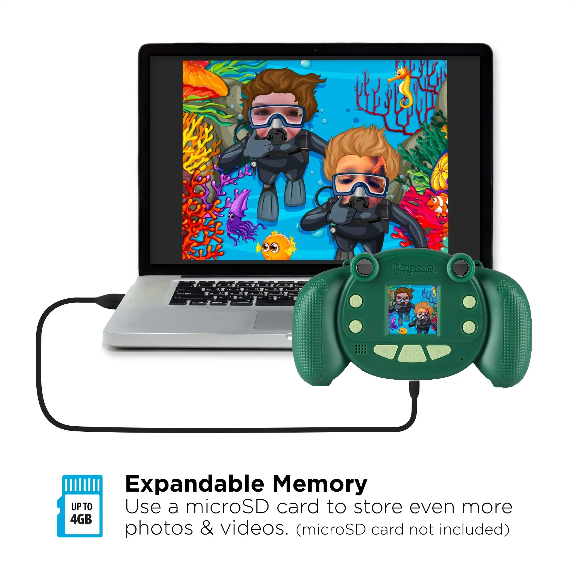 PlayZoom Snapcam, Green