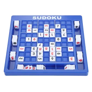 PLUSPOINT Sudoku Puzzle Children Sudoku Puzzle Board Game Number Cubes Table Game Educational Math Learning Puzzle Toy for Kids Adult (Sudoku)