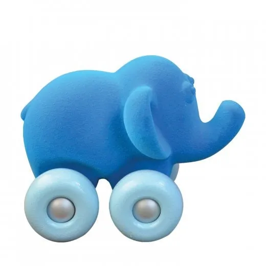 Rubbabu&reg; Elephant on Wheels, Blue