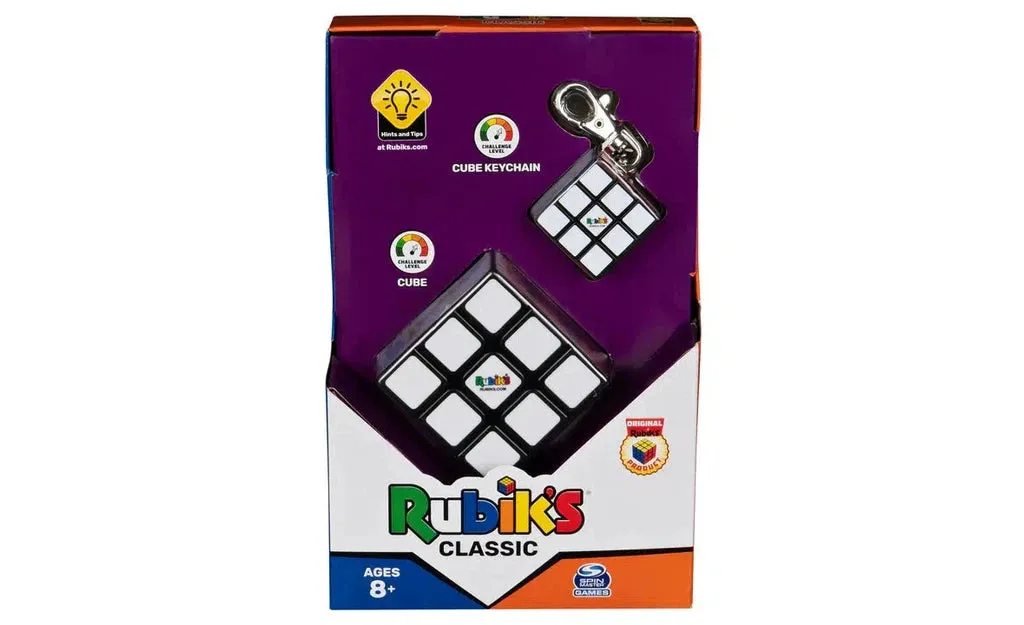 Rubik’s Classic Pack (3x3 Cube and 3x3 Keyring)