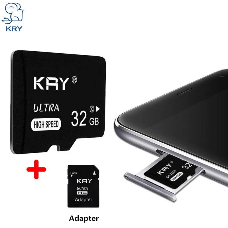 SD TF Memory Card - Class 10 with Adapter (8GB, 16GB, 32GB, 64GB, 128GB)