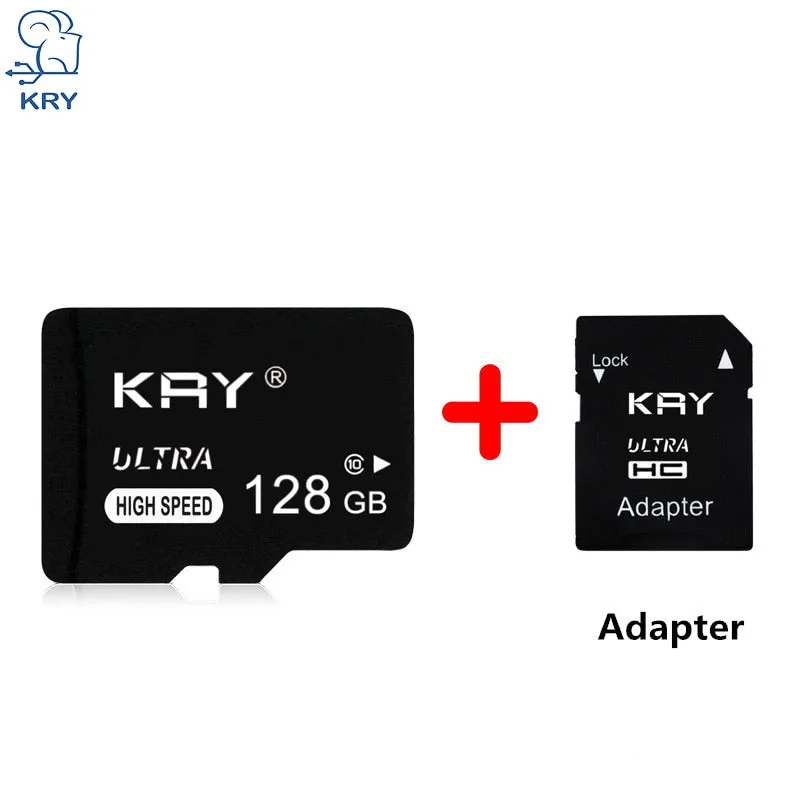 SD TF Memory Card - Class 10 with Adapter (8GB, 16GB, 32GB, 64GB, 128GB)