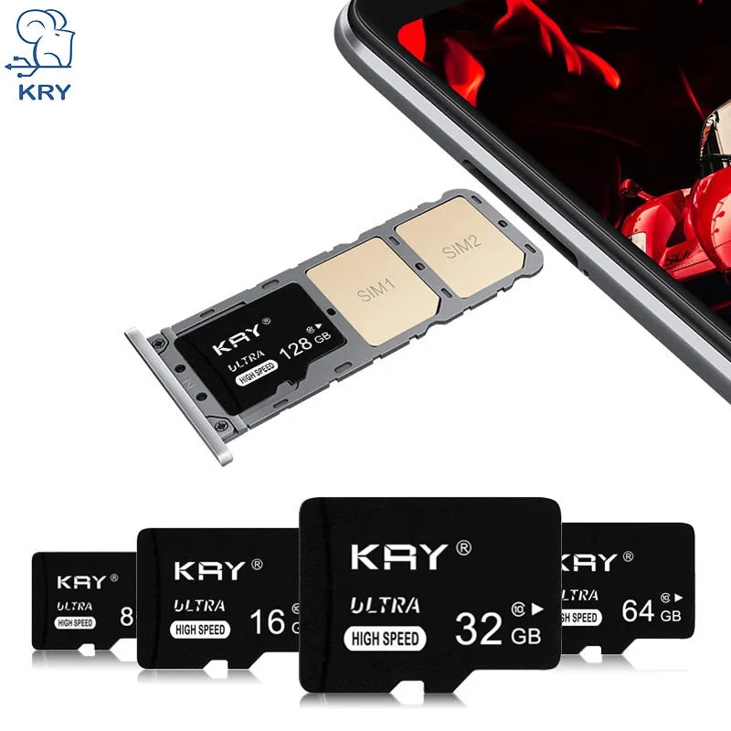 SD TF Memory Card - Class 10 with Adapter (8GB, 16GB, 32GB, 64GB, 128GB)