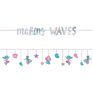 Shimmering Mermaids "Making Waves" Double Banner Kit Birthday Party Decoration