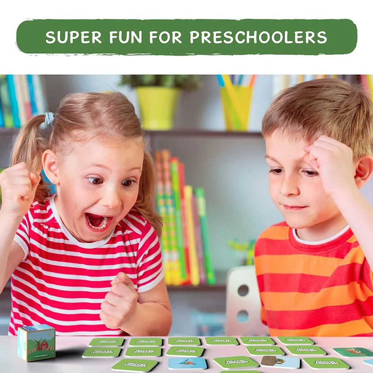 Skillmatics Memory Match Board Game : Animal Planet - Fun & Fast Memory Game for Kids Ages 3 to 7