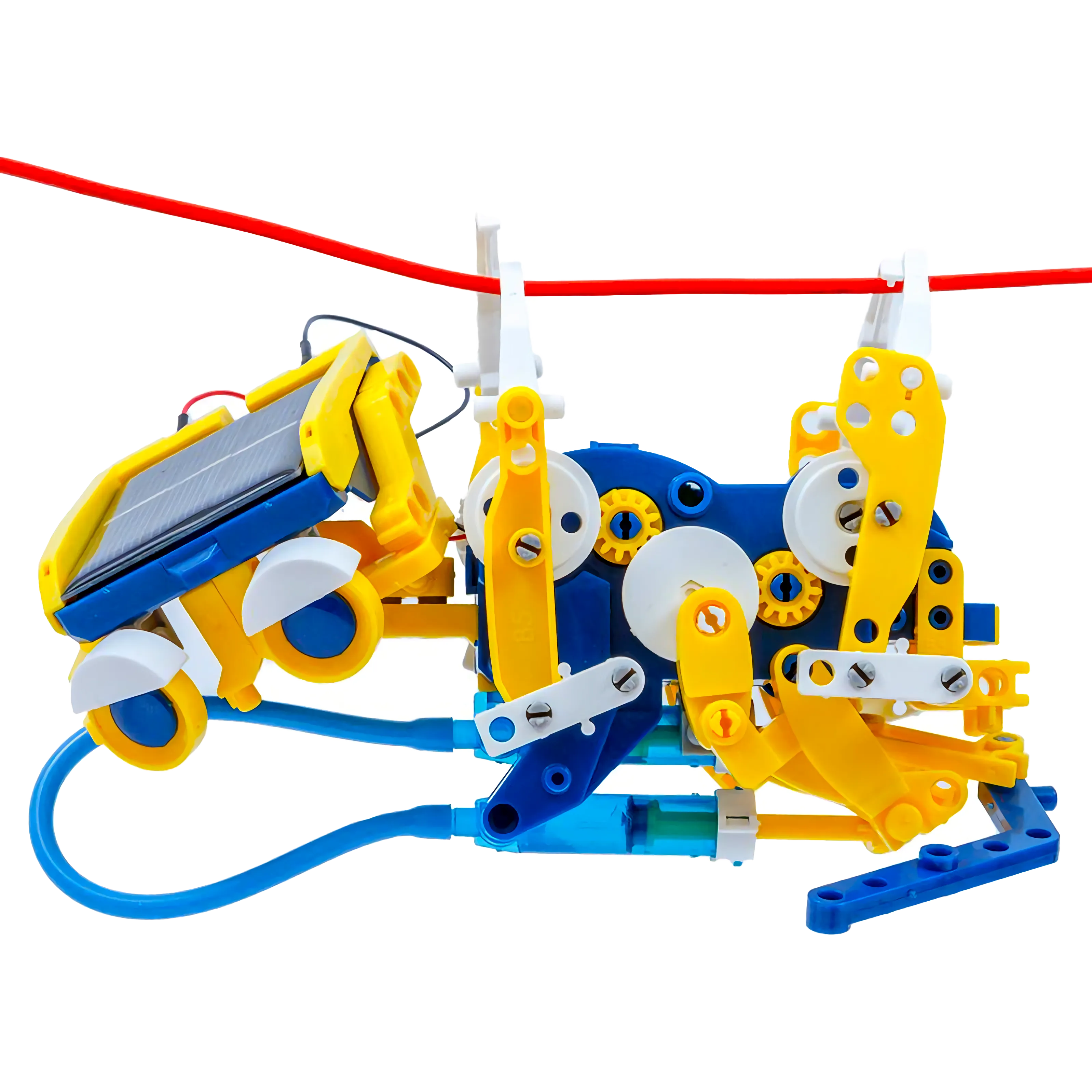 Solar-Powered 12-in-1 Hydraulic Construction Kit: Build, Learn, Play!