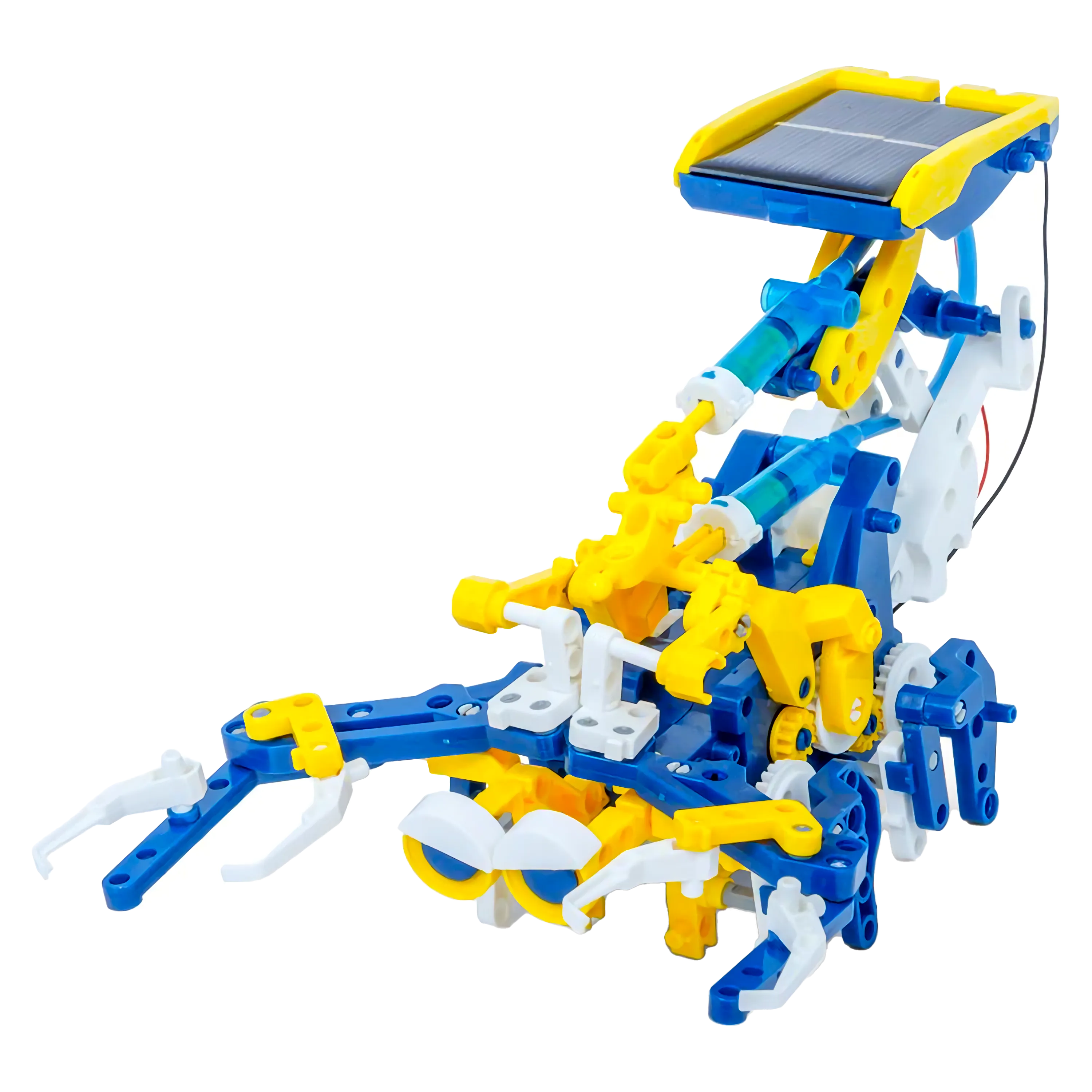 Solar-Powered 12-in-1 Hydraulic Construction Kit: Build, Learn, Play!