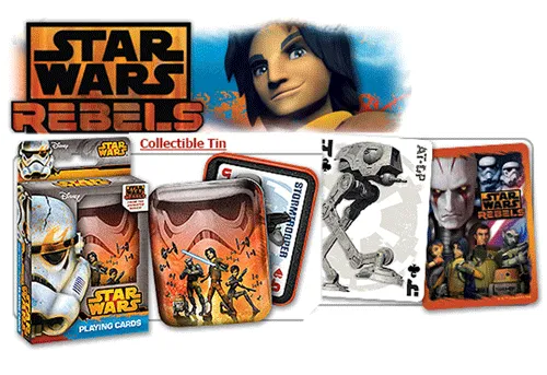 Star Wars Rebels Playing Cards in Collectible Tin