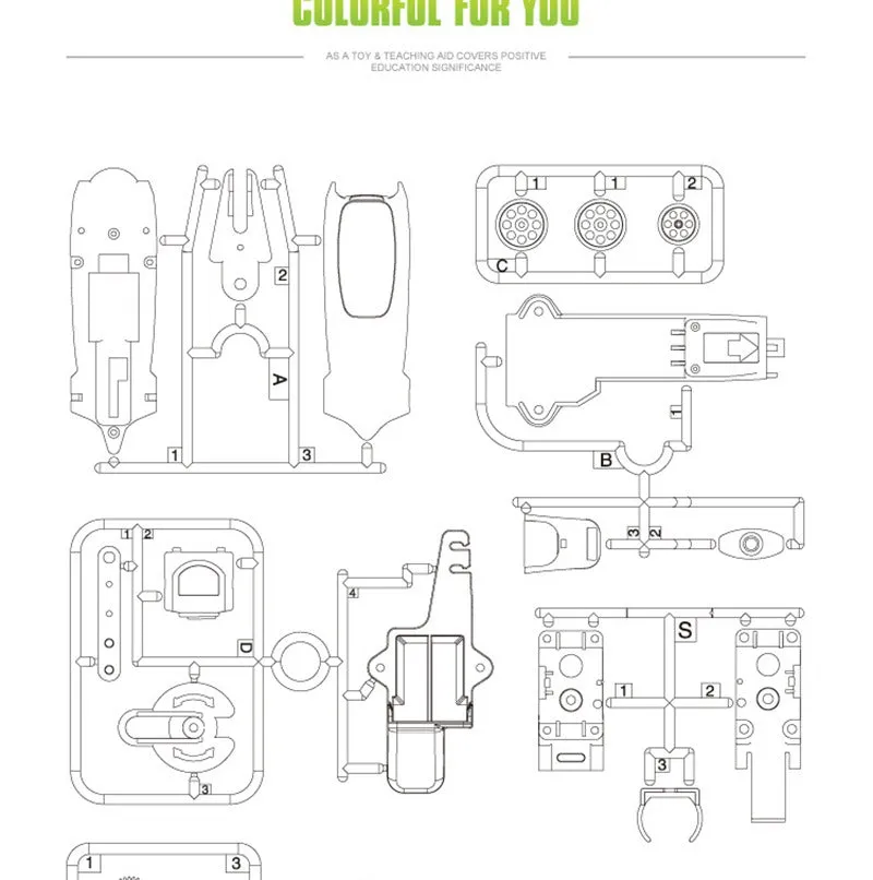 STEM DIY Wind-up Power Generator Set - 009