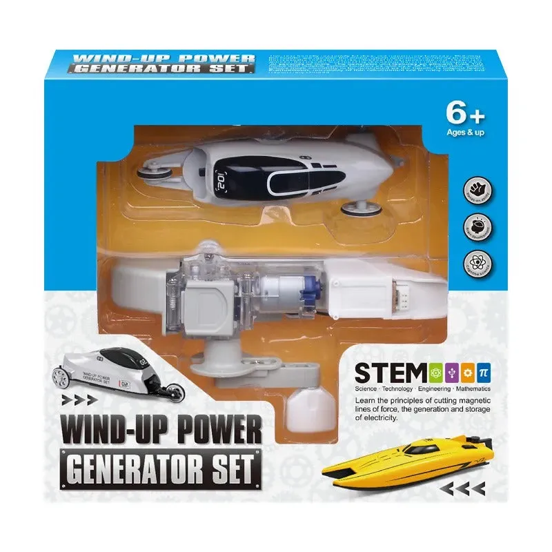 STEM DIY Wind-up Power Generator Set - 009