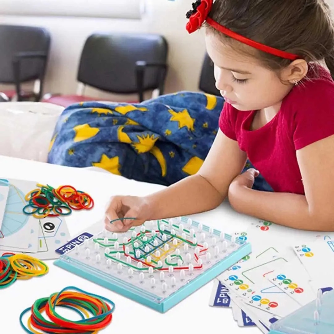 STEM Rubber Band Pattern Board Game