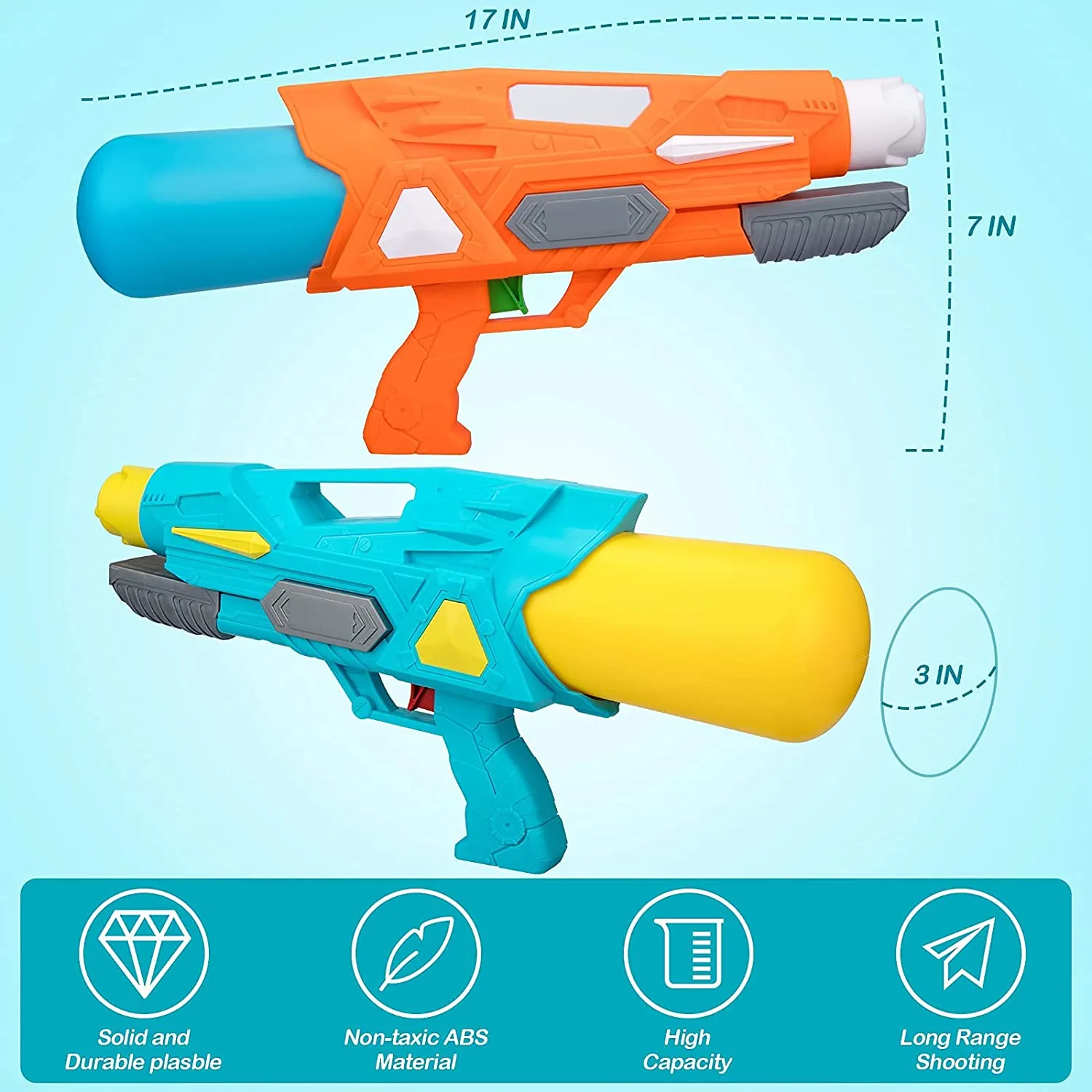 Water Gun, 2 Pack
