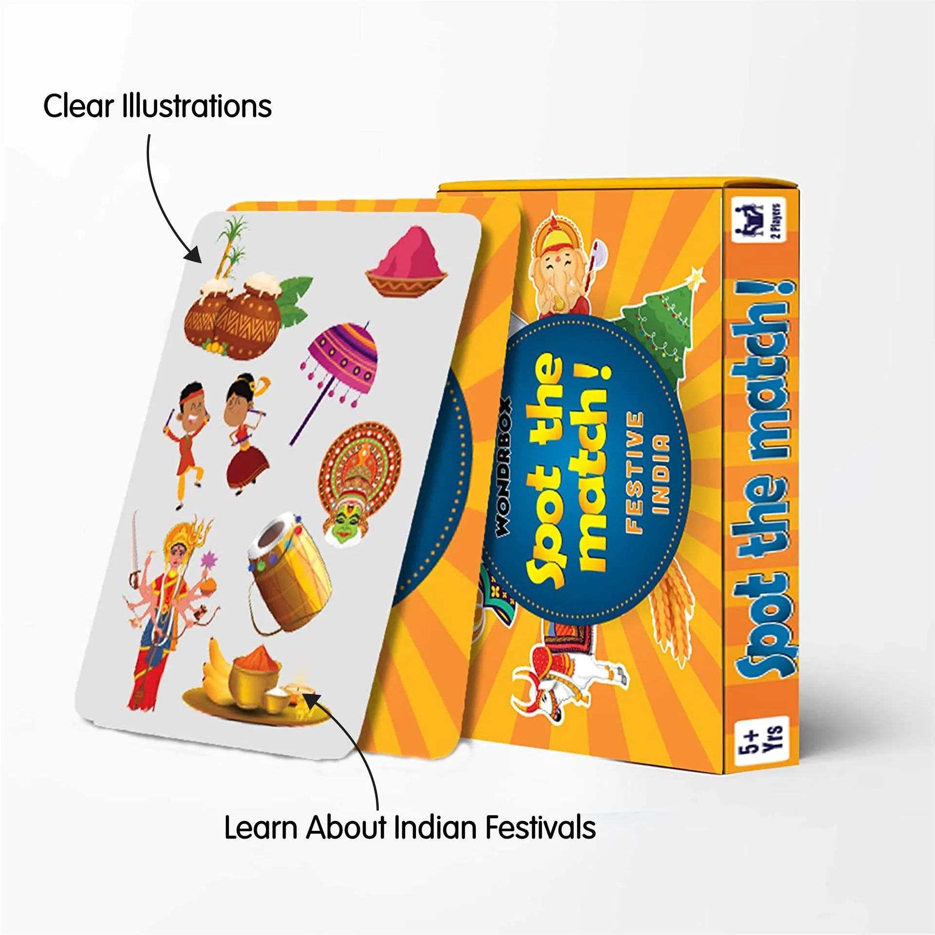 WONDRBOX Kids Card Games for Kids. (Spot The Match)