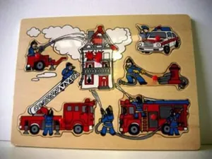 Wooden Emergency Services Puzzle