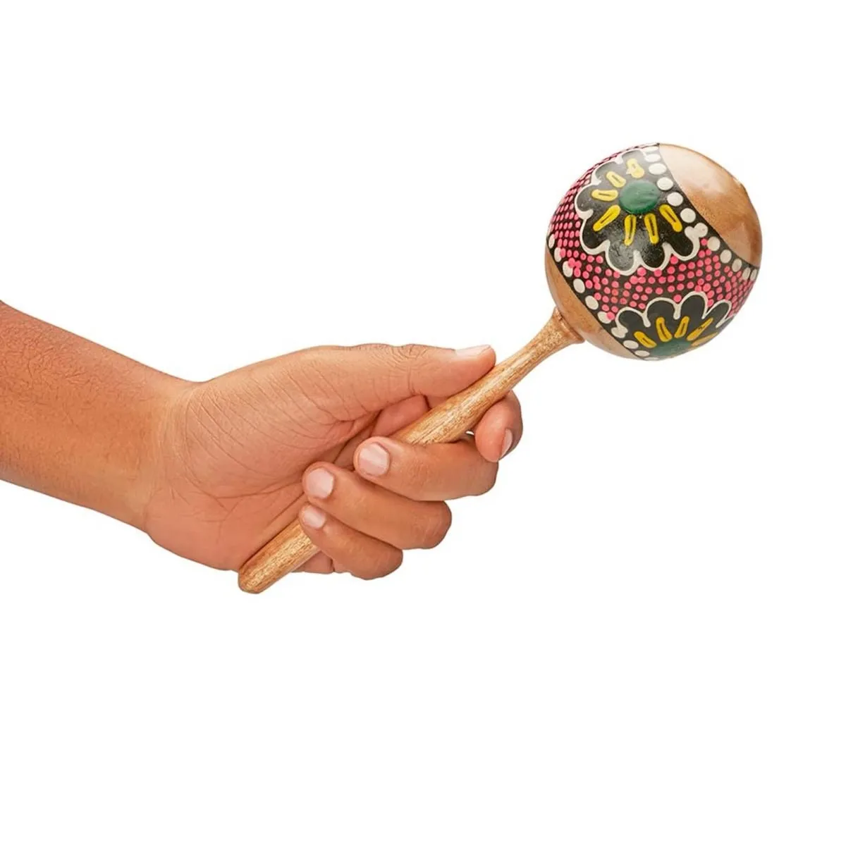 Wooden Maracas Shaker Painted